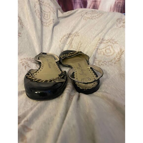 Og vintage juicy couture charmed charm chain flats /shoes black - Picture 3 of 8